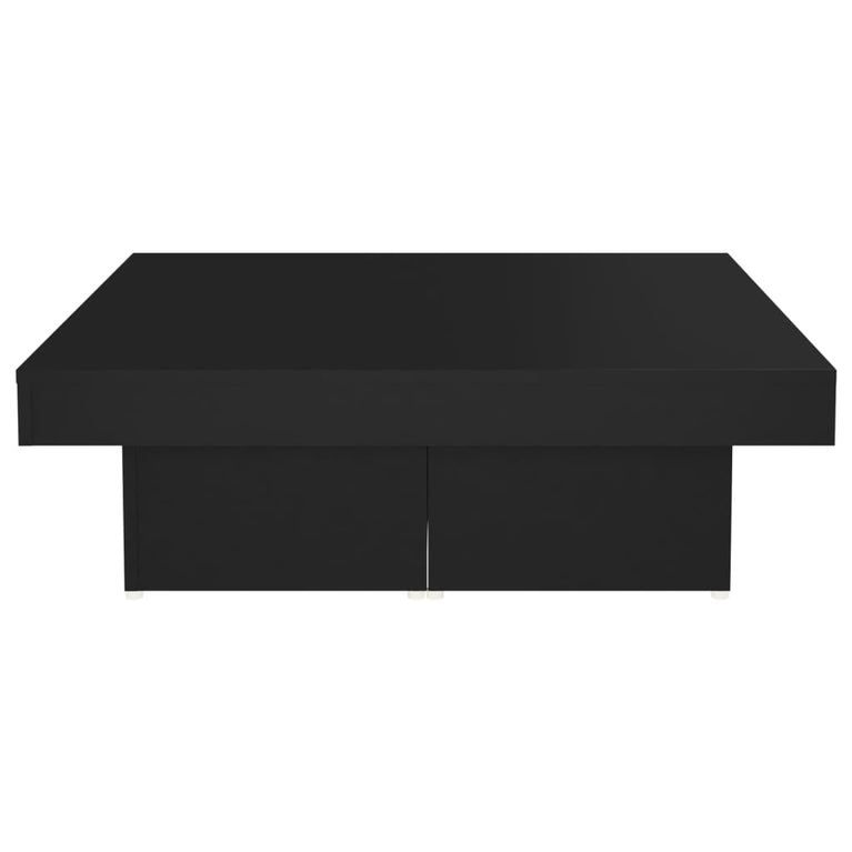 Salontafel 90x90x28 cm spaanplaat zwart