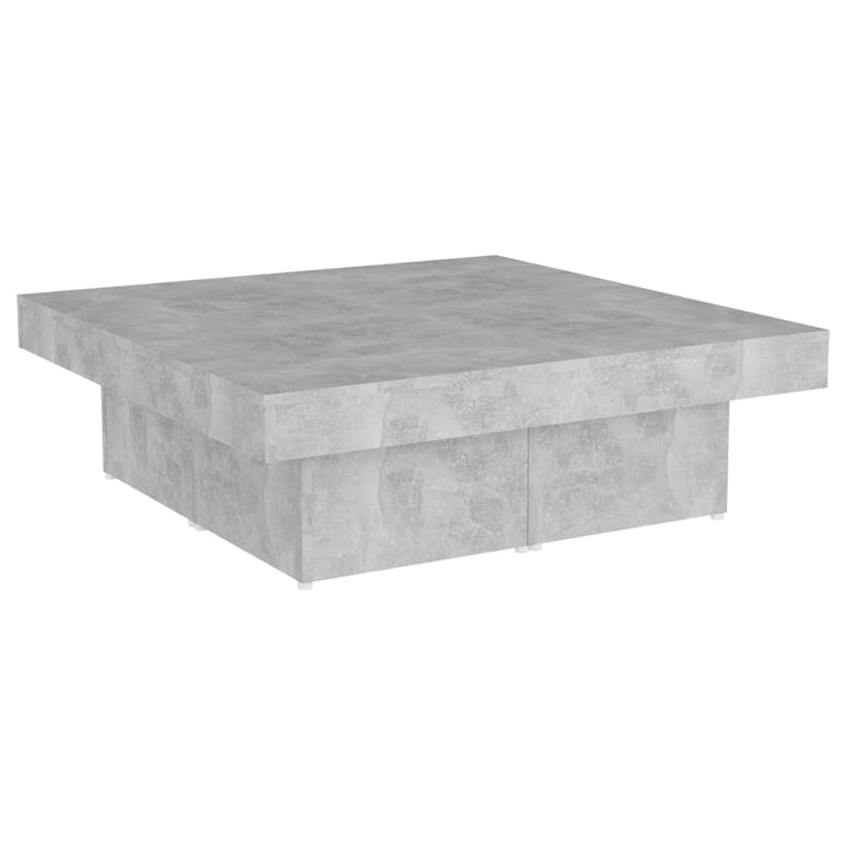 Salontafel 90x90x28 cm spaanplaat betongrijs MeubelReus