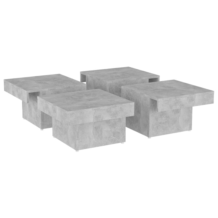 Salontafel 90x90x28 cm spaanplaat betongrijs MeubelReus