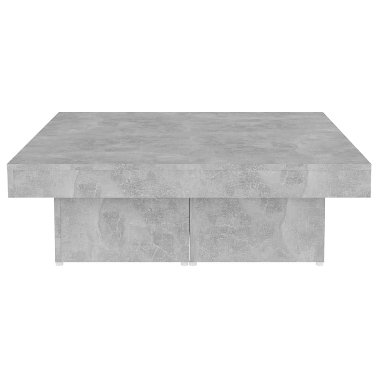 Salontafel 90x90x28 cm spaanplaat betongrijs MeubelReus