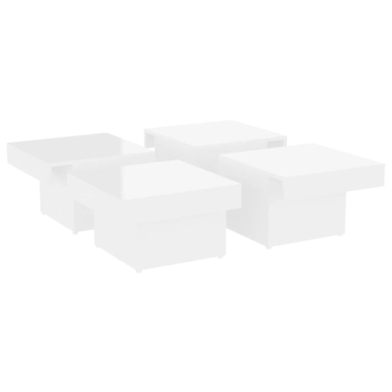Salontafel 90x90x28 cm spaanplaat hoogglans wit MeubelReus
