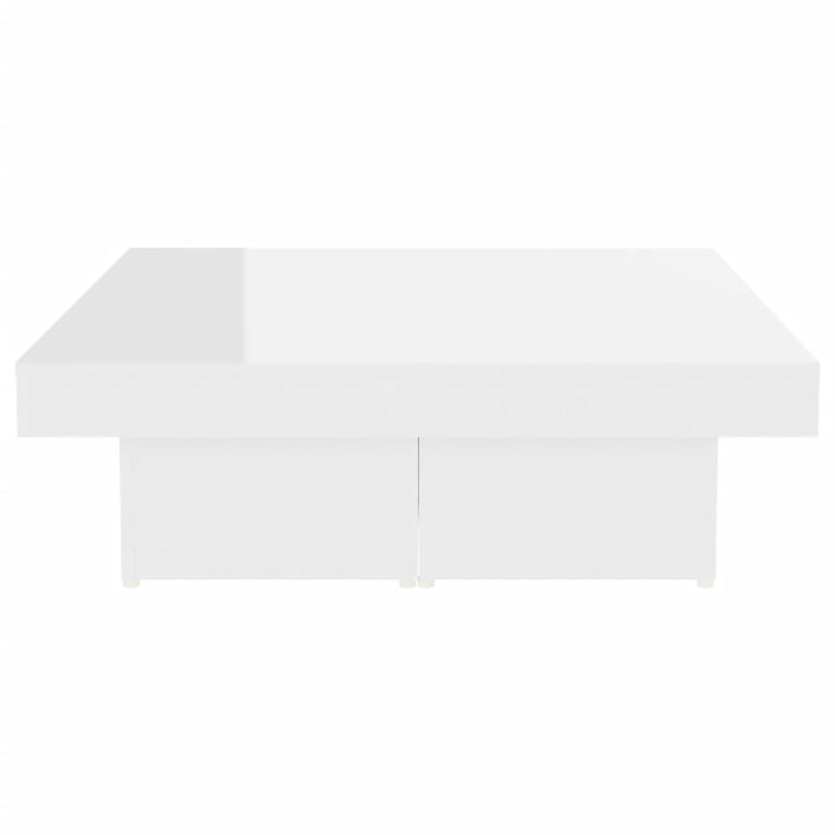 Salontafel 90x90x28 cm spaanplaat hoogglans wit MeubelReus