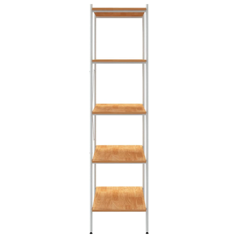 Opbergrek 5-laags 80x40x163 cm wit en eikenkleurig MeubelReus