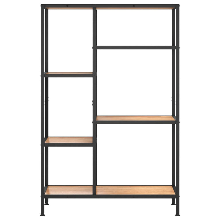 Boekenkast 80x30x120 cm staal en bewerkt hout MeubelReus