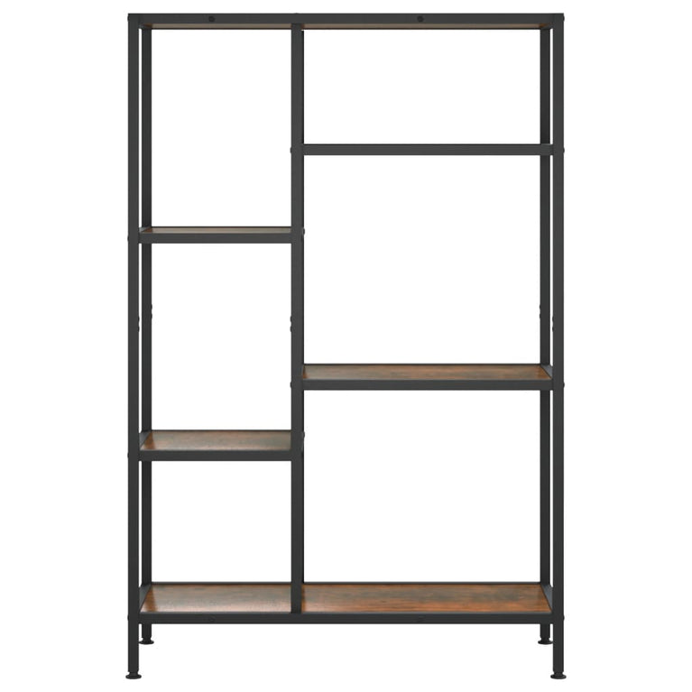 Boekenkast 80x30x120 cm staal en bewerkt hout MeubelReus