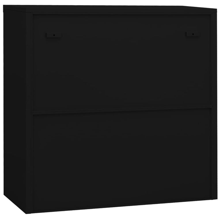 Kantoorkast 90x40x90 cm staal zwart MeubelReus
