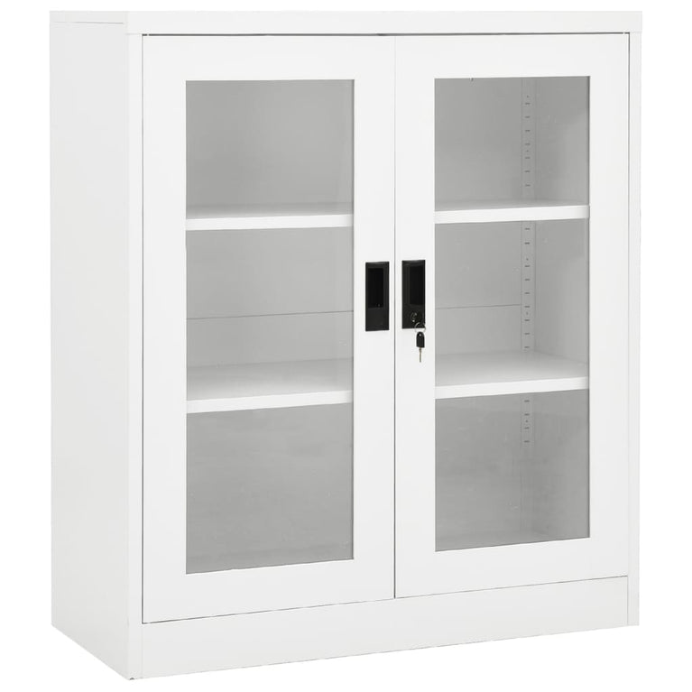 Kantoorkast 90x40x105 cm staal wit MeubelReus