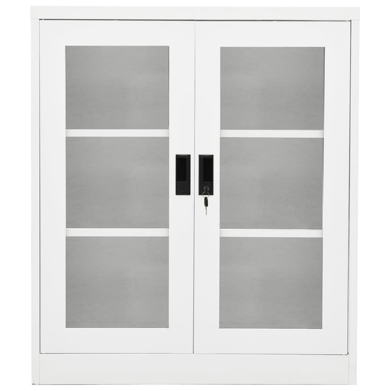 Kantoorkast 90x40x105 cm staal wit MeubelReus