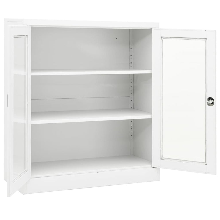 Kantoorkast 90x40x105 cm staal wit MeubelReus