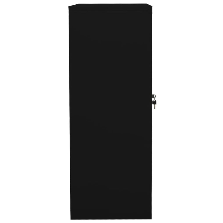 Kantoorkast 90x40x105 cm staal zwart MeubelReus