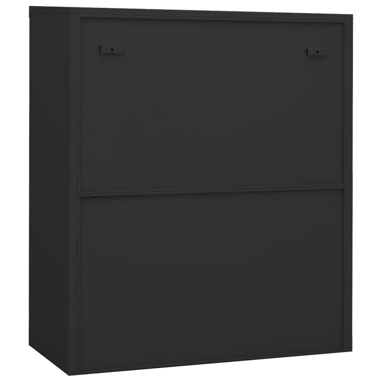 Kantoorkast 90x40x105 cm staal antracietkleurig MeubelReus