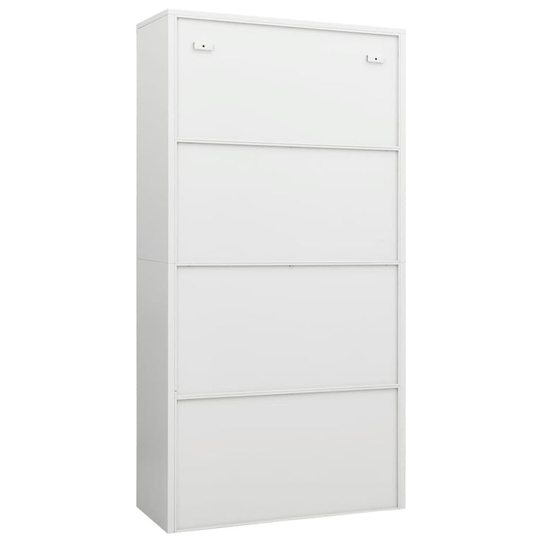 Lockerkast 90x40x180 cm staal wit MeubelReus