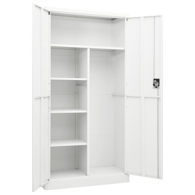 Lockerkast 90x40x180 cm staal wit MeubelReus