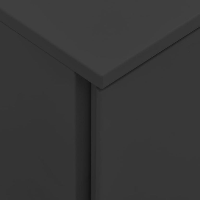 Ladeblok verrijdbaar 39x45x67 cm staal antracietkleurig MeubelReus