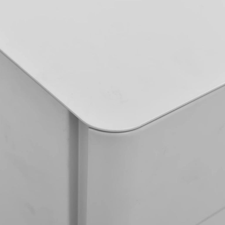 Ladeblok verrijdbaar 30x45x59 cm staal lichtgrijs MeubelReus