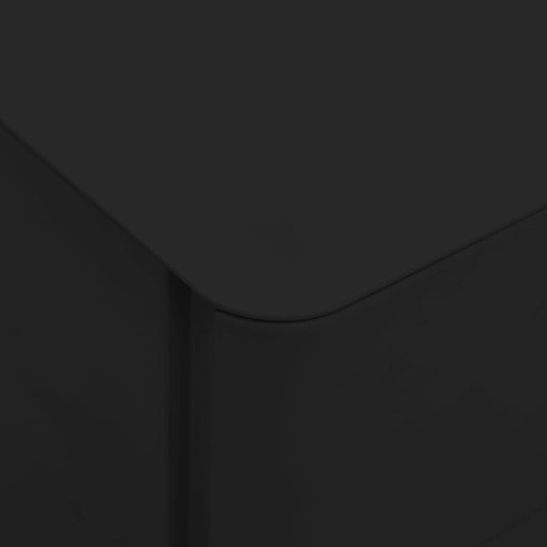 Ladeblok verrijdbaar 30x45x59 cm staal zwart MeubelReus