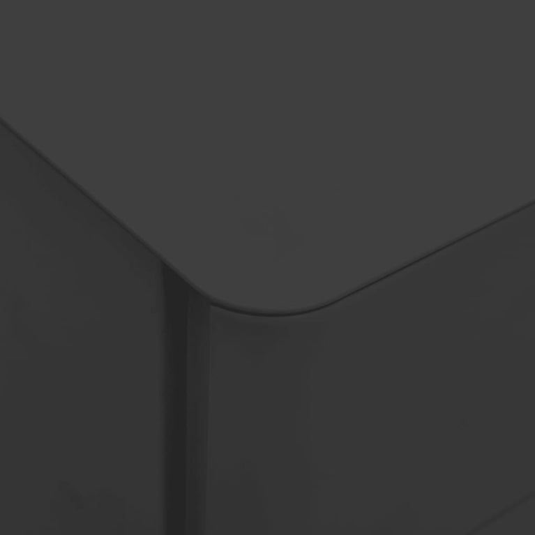 Ladeblok verrijdbaar 30x45x59 cm staal antracietkleurig MeubelReus