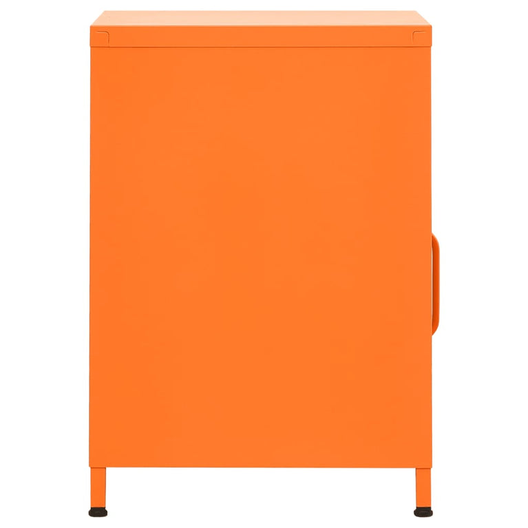 Nachtkastje 35x35x51 cm staal oranje MeubelReus