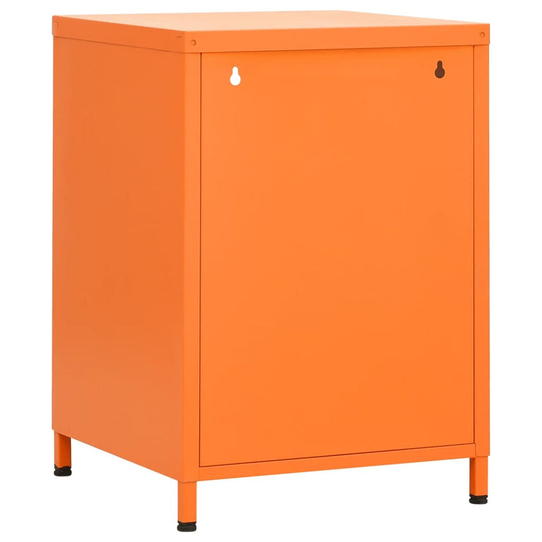 Nachtkastje 35x35x51 cm staal oranje MeubelReus