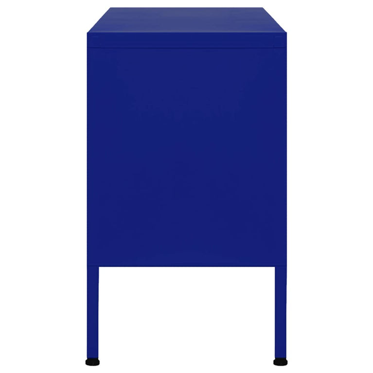 Tv-meubel 105x35x50 cm staal marineblauw