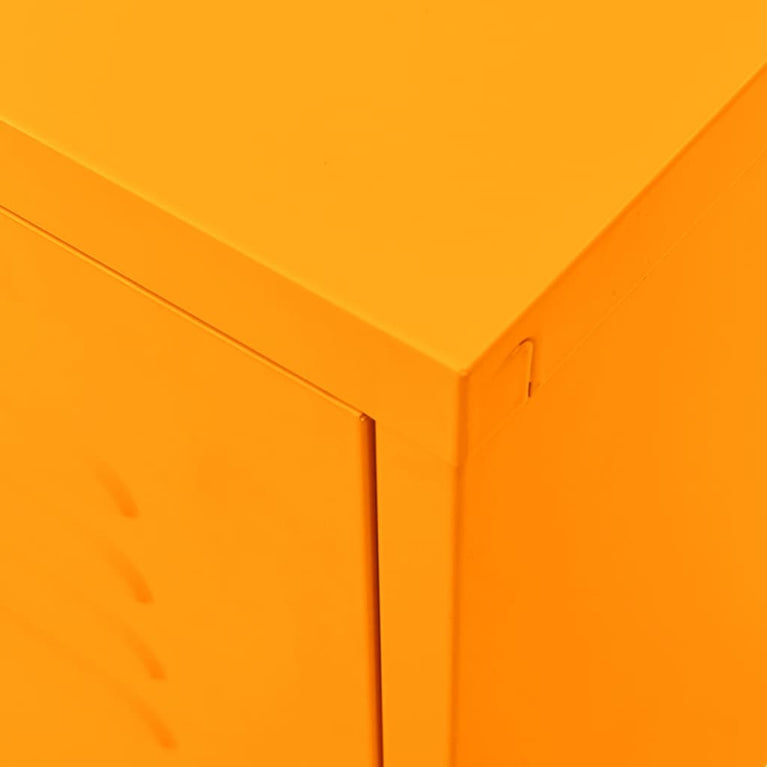Tv-meubel 105x35x50 cm staal mosterdgeel