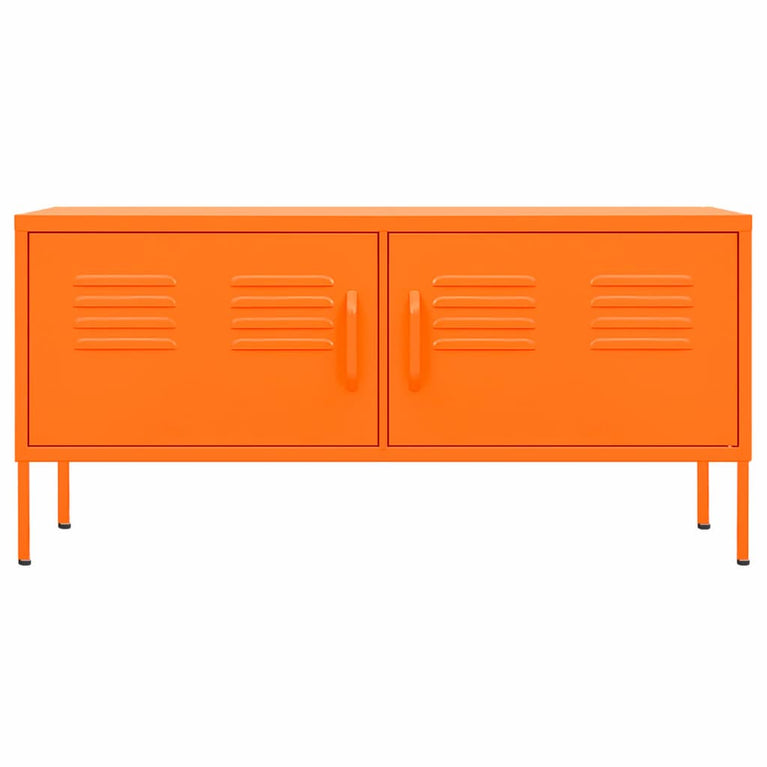Tv-meubel 105x35x50 cm staal oranje
