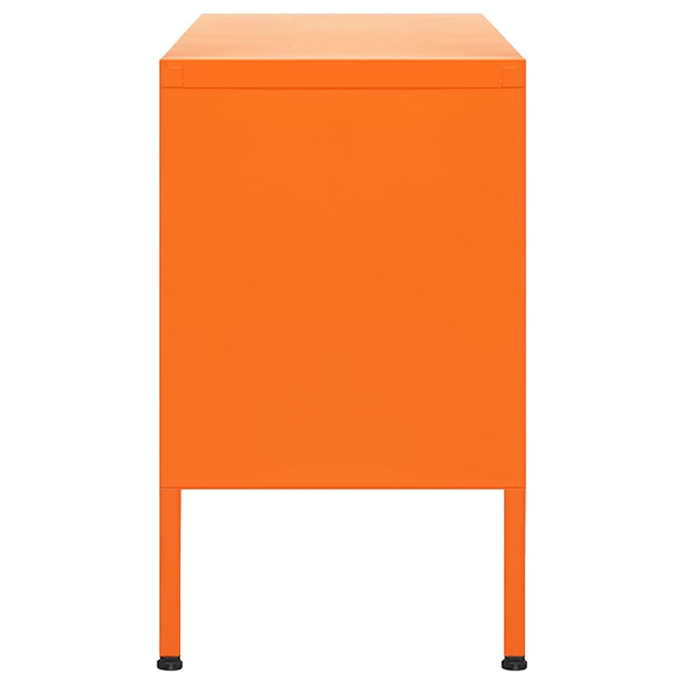 Tv-meubel 105x35x50 cm staal oranje