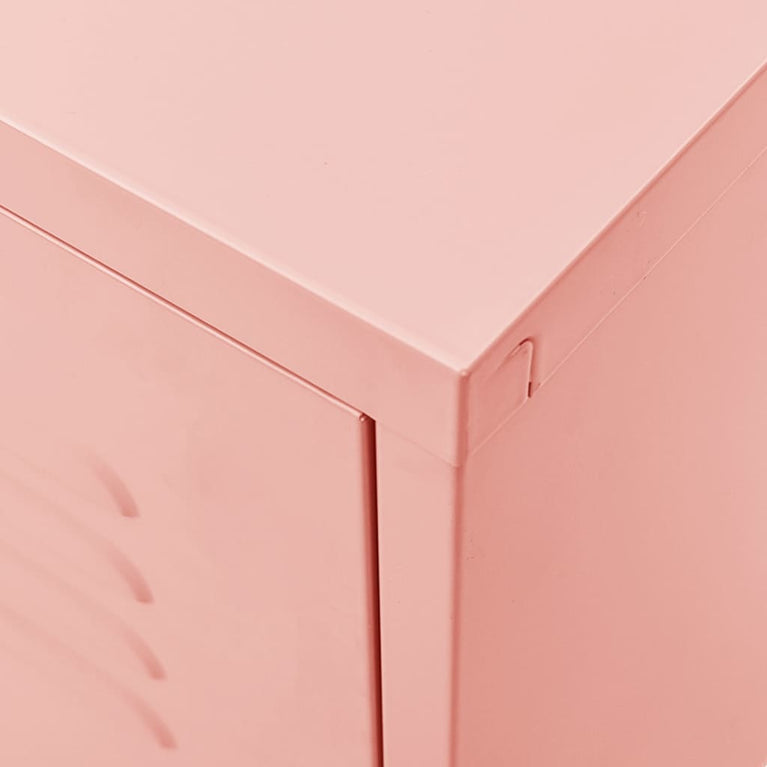 Tv-meubel 105x35x50 cm staal roze