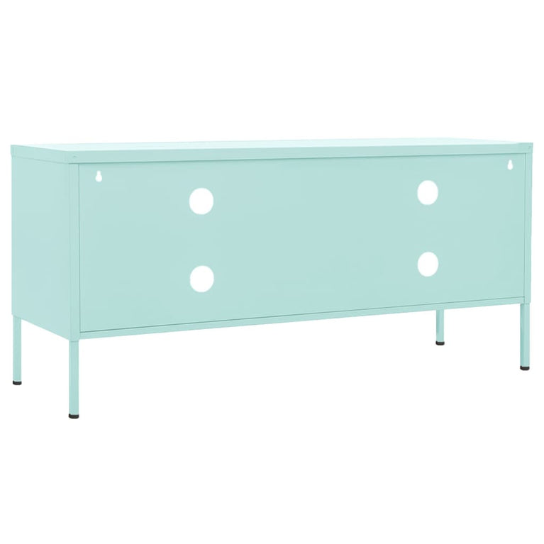 Tv-meubel 105x35x50 cm staal mintkleurig