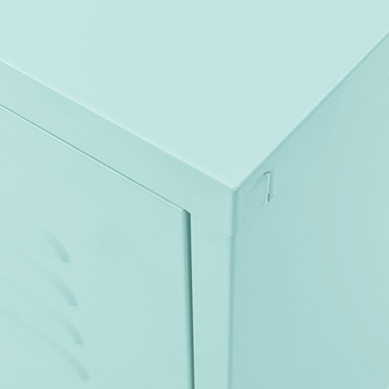 Tv-meubel 105x35x50 cm staal mintkleurig