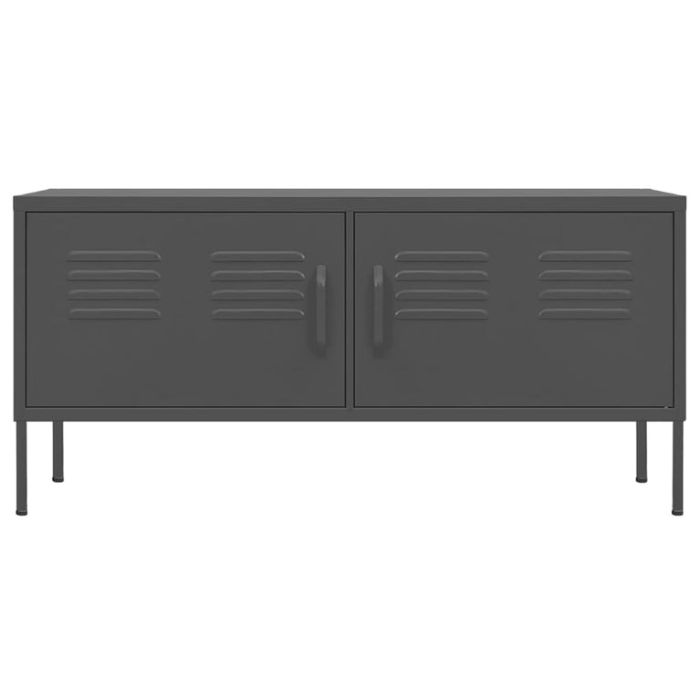 Tv-meubel 105x35x50 cm staal antracietkleurig