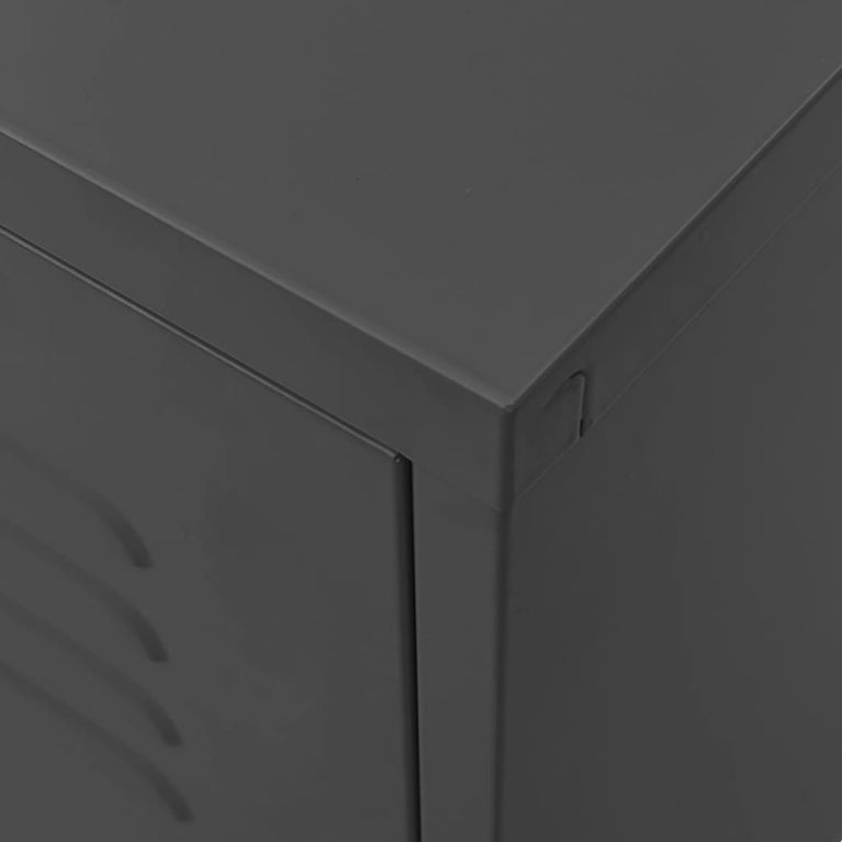 Tv-meubel 105x35x50 cm staal antracietkleurig