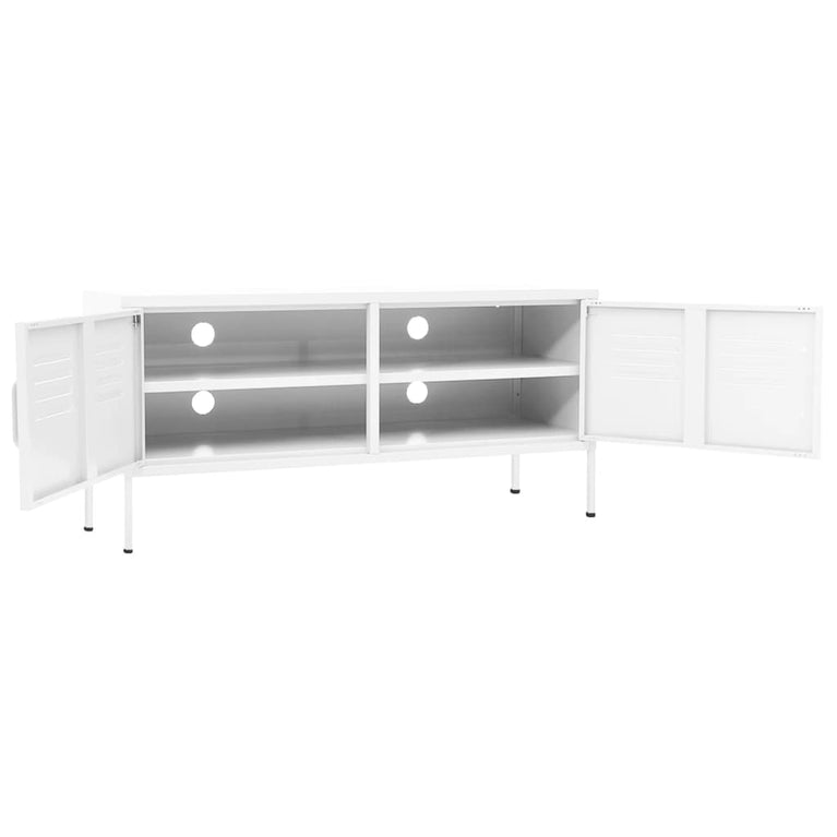 Tv-meubel 105x35x50 cm staal wit MeubelReus