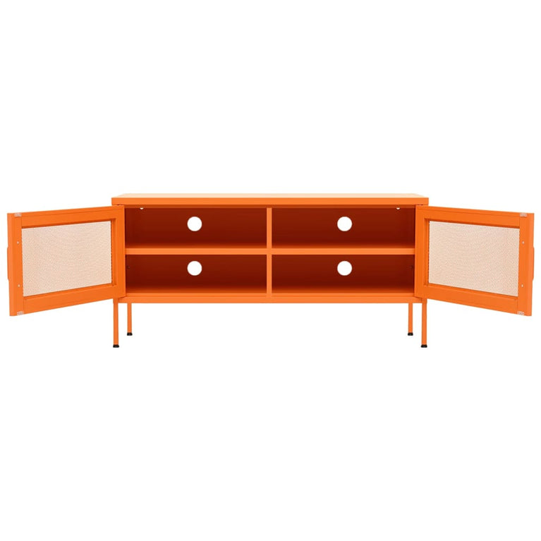 Tv-meubel 105x35x50 cm staal oranje
