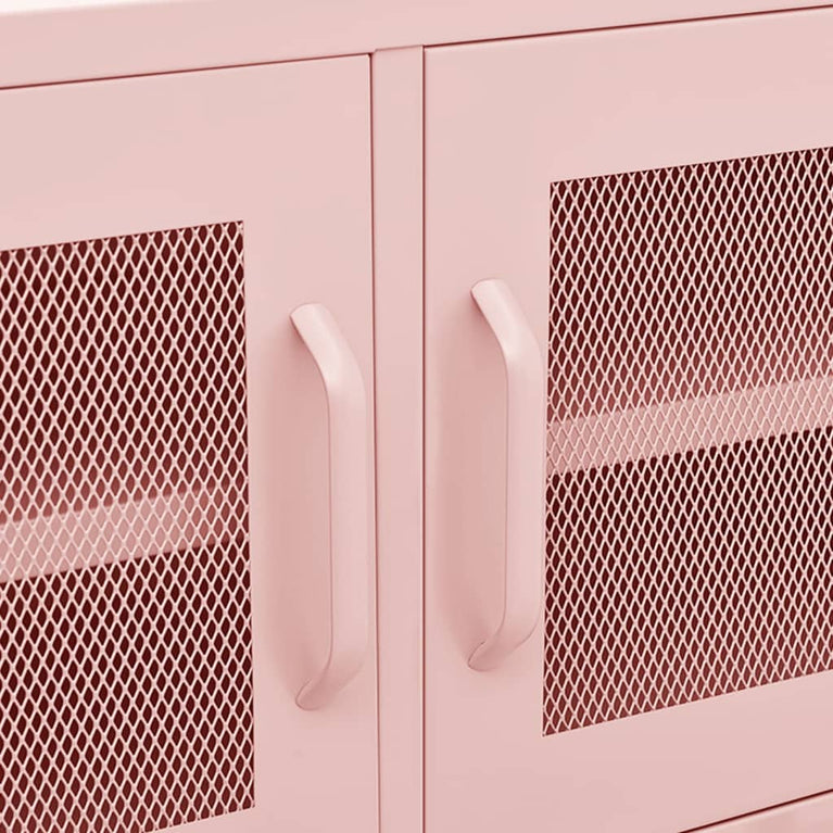 Tv-meubel 105x35x50 cm staal roze