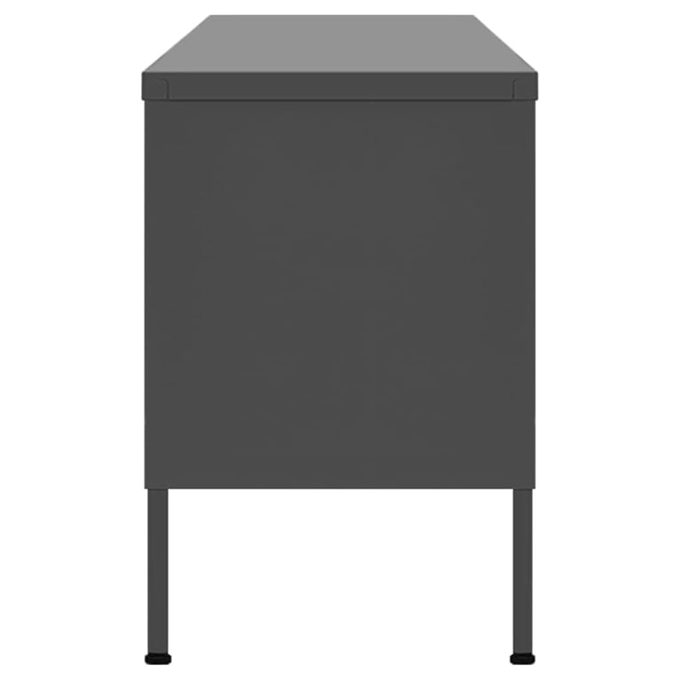Tv-meubel 105x35x50 cm staal antracietkleurig MeubelReus