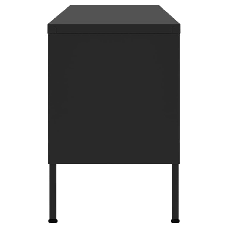 Tv-meubel 105x35x50 cm staal zwart MeubelReus