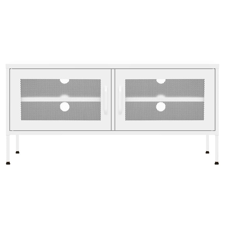 Tv-meubel 105x35x50 cm staal wit MeubelReus