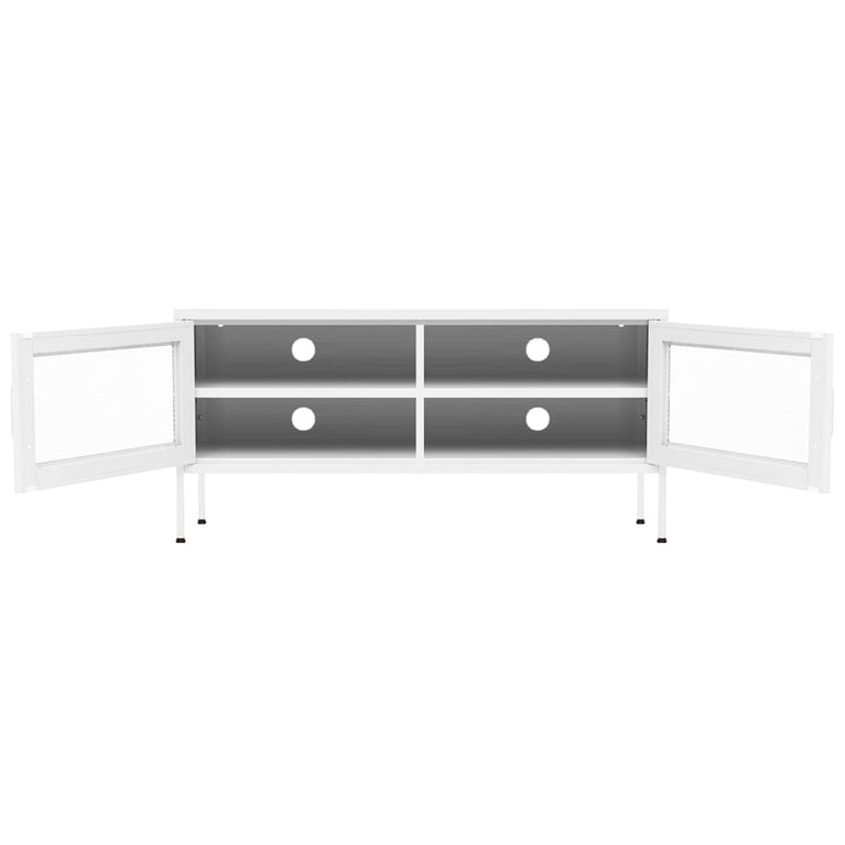 Tv-meubel 105x35x50 cm staal wit MeubelReus