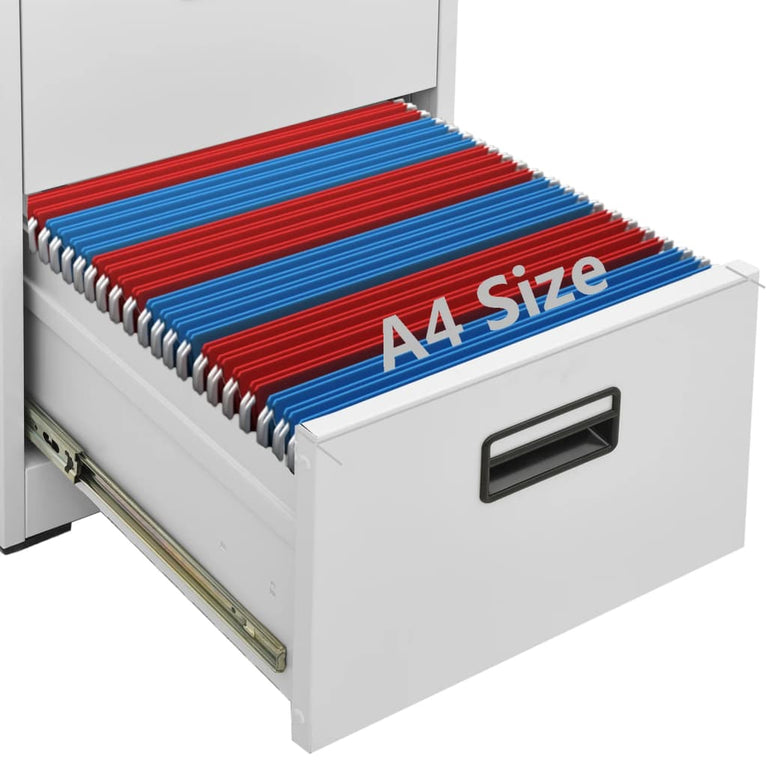 Archiefkast 46x62x72,5 cm staal lichtgrijs MeubelReus