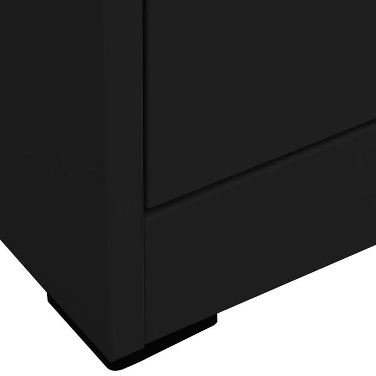 Archiefkast 46x62x72,5 cm staal zwart MeubelReus