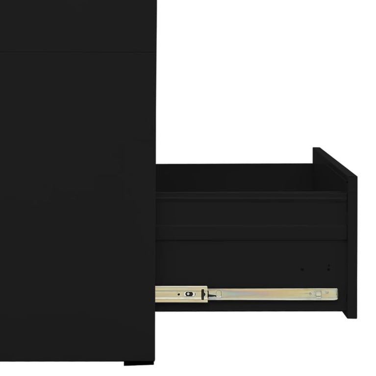 Archiefkast 46x62x72,5 cm staal zwart MeubelReus