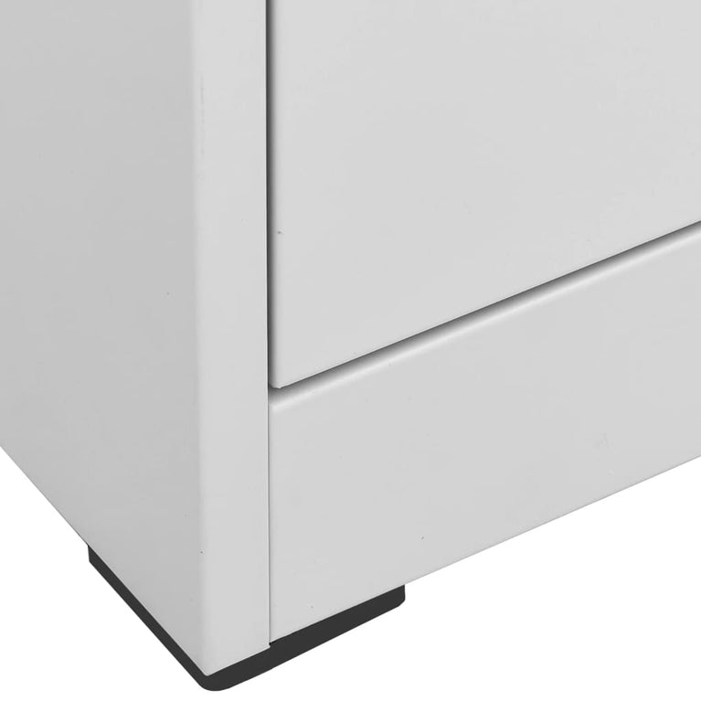 Archiefkast 46x62x133 cm staal lichtgrijs MeubelReus