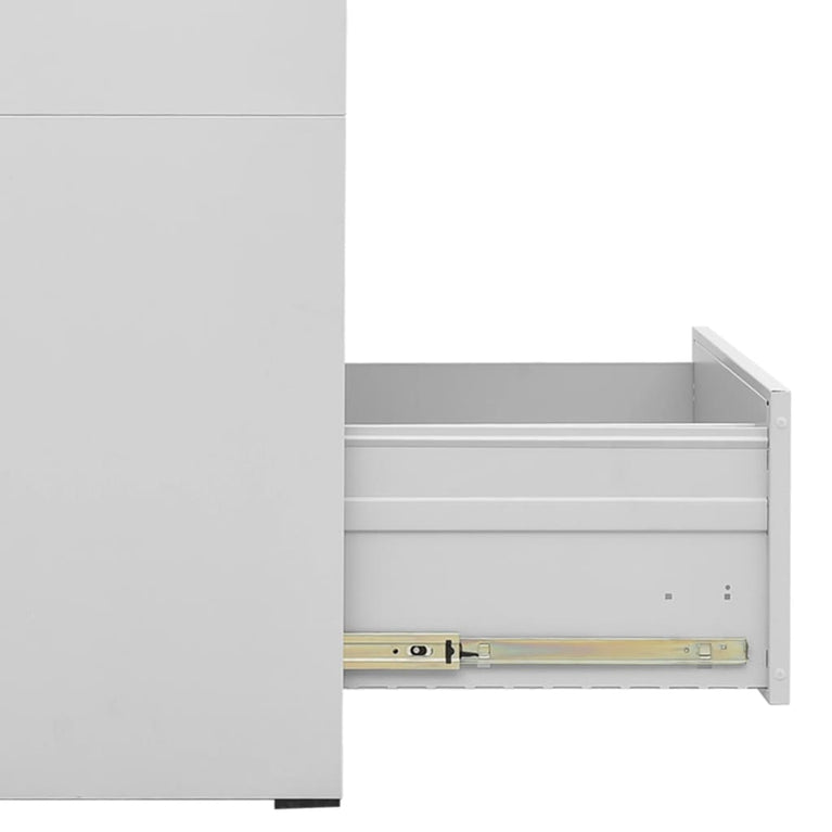 Archiefkast 46x62x133 cm staal lichtgrijs MeubelReus
