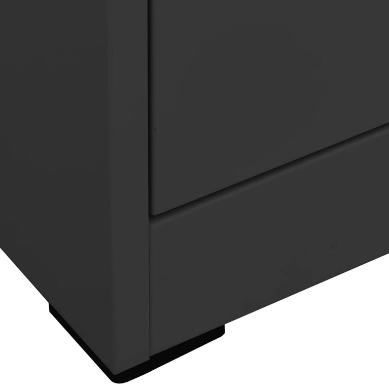 Archiefkast 46x62x133 cm staal antracietkleurig MeubelReus