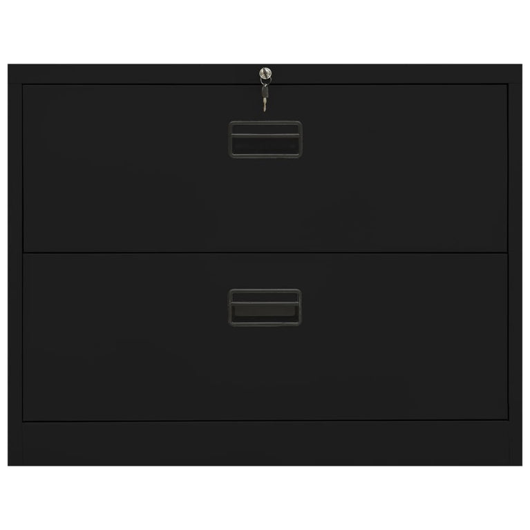 Archiefkast 90x46x72,5 cm staal zwart MeubelReus