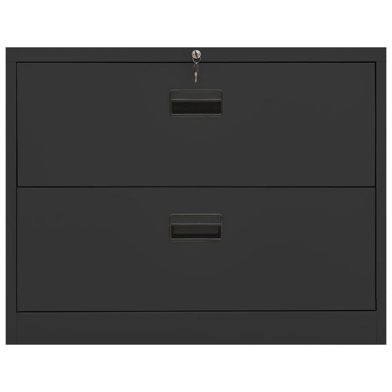 Archiefkast 90x46x72,5 cm staal antracietkleurig MeubelReus