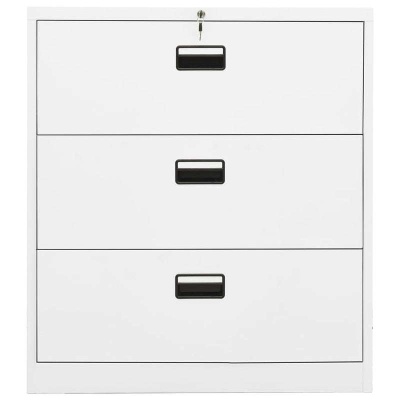 Archiefkast 90x46x103 cm staal wit MeubelReus