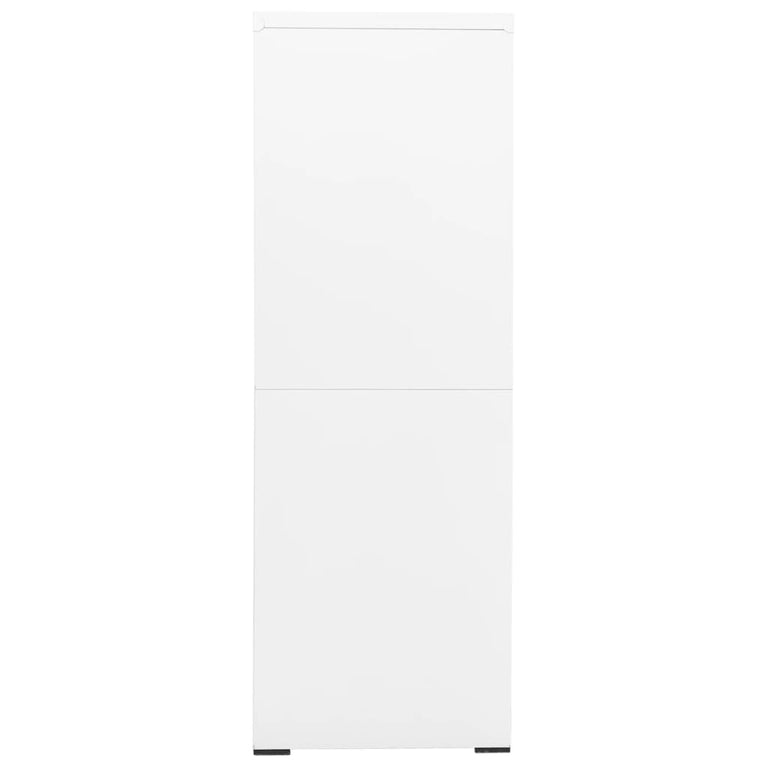 Archiefkast 90x46x134 cm staal wit