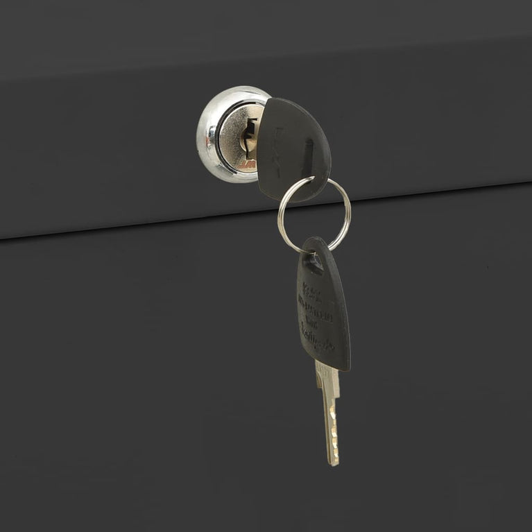 Archiefkast 90x46x164 cm staal antracietkleurig MeubelReus